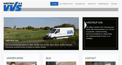 Desktop Screenshot of haestrupvvs.dk